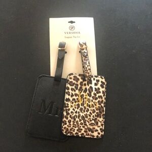NEW Mr. & Mrs. luggage tags